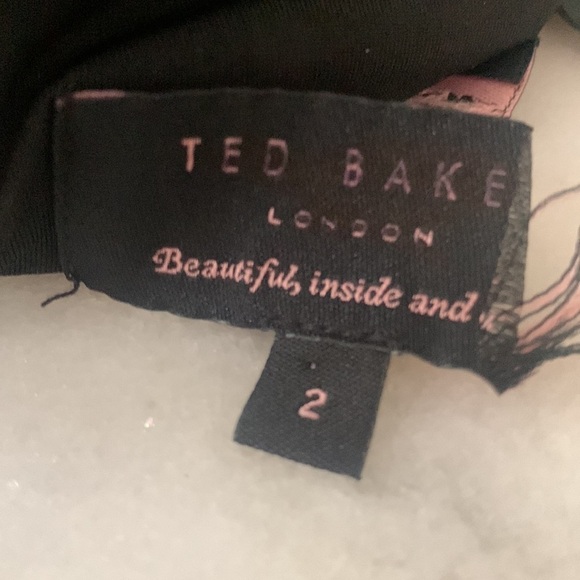 $189 NEW Ted Baker London Dress Cocktail Long Sleeve Sheath Zippered Back - Picture 12 of 17